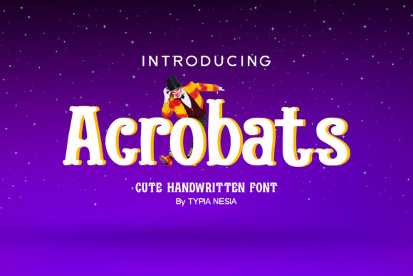 Acrobats Font for Web Design: A Playful Display Typeface