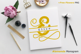 Alamanda Monogram: A Sweetly Elegant Display Font