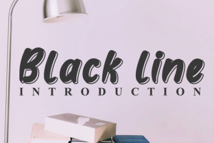 Black Line Font for Polished Branding