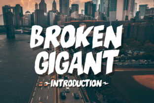 Broken Gigant: A Bold Display Font for Web Design