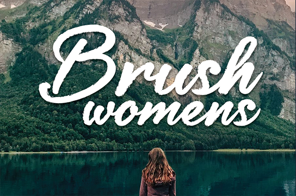 Brush Womens Font for Web Design