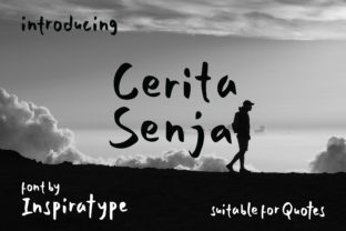 Cerita Senja: A Handwritten Display Font for Modern Web Design