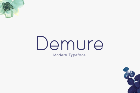 Demure: A Clean Display Font for Web Design