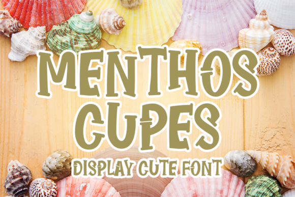 Discover Menthos Cupes: A Playful Display Font for Creative Branding