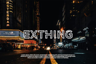 Exthing: A Modern Display Font for Bold Branding