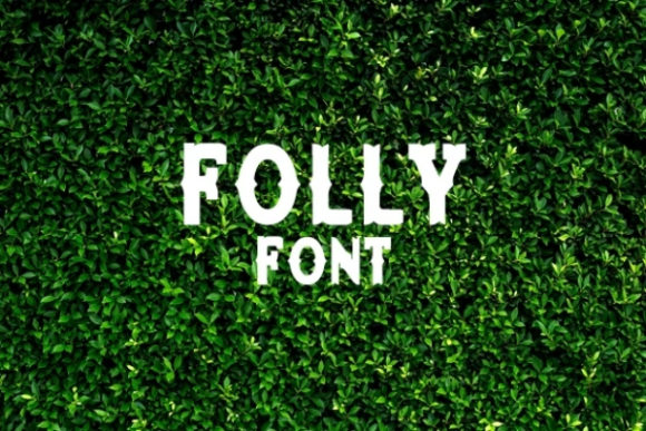 Folly Font for Handmade and Commercial Craft Projects