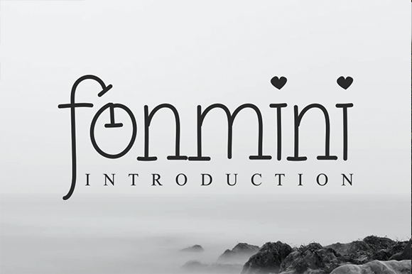 Fonmini: A Quirky Display Font for Digital Creativity