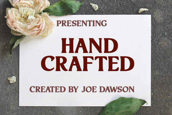 Hand Crafted Font for Web Design Projects