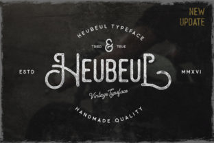 Heubeul: A Vintage Font for Handmade Creations