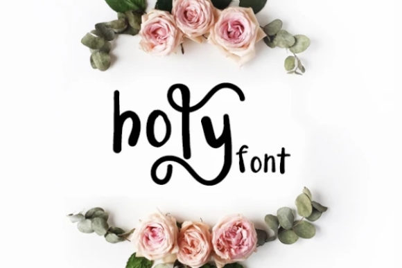 Holy Font: A Playful Display Typeface for Campaign Creativity