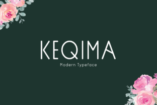 Keqima: A Clean Display Font for Handmade Creations