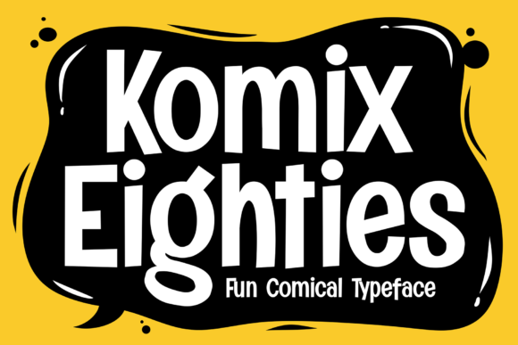 Komix Eighties Display Font for Web Design