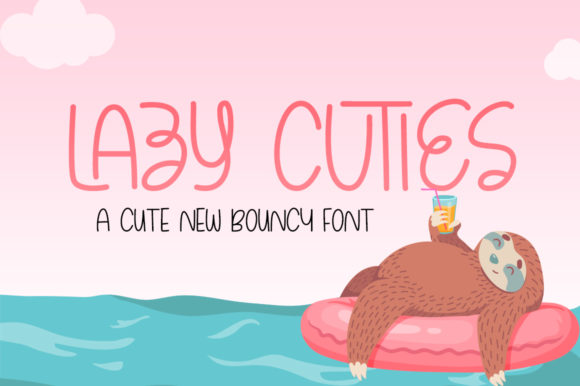 Lazy Cuties: A Whimsical Display Font for Editorial Design