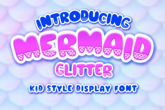 Mermaid Glitter Font for Campaign Creatives