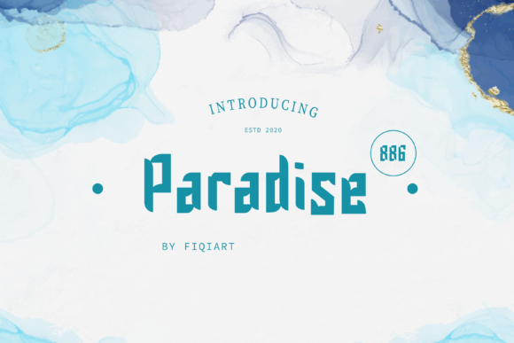 Paradise 886: A Modern Display Font for Bold Campaigns