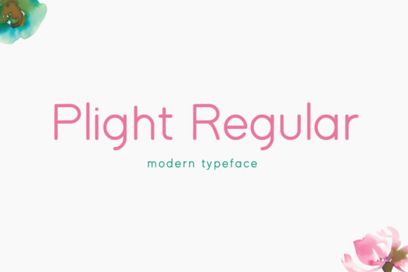 Plight Regular: A Display Font for Modern Web Design