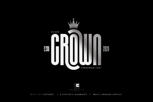 Silvel Crown: A Display Font for Bold Branding