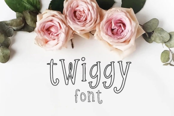 Twiggy: A Cute Display Font for Creative Branding